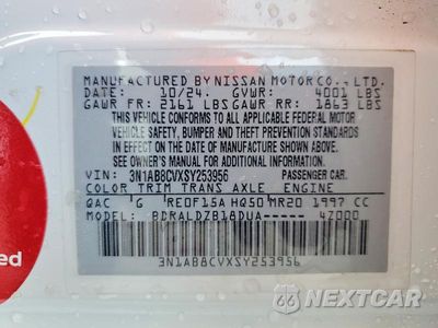 Zdjęcie 12 z 12 samochodu: 2025 NISSAN SENTRA SV VIN:3N1AB8CVXSY253956 - miniatura