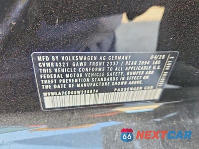 Zdjęcie 13 z 13 samochodu: 2025 VOLKSWAGEN GTI S VIN:WVWLA7CD6SW228974 - miniatura