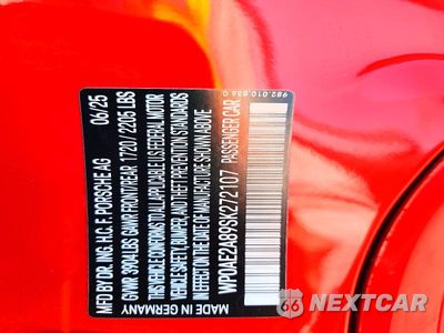 Zdjęcie 12 z 12 samochodu: 2025 PORSCHE CAYMAN GT4 RS VIN:WP0AE2A89SK272107 - miniatura