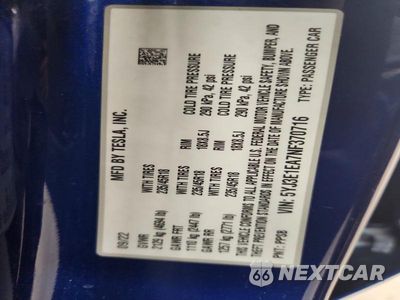 Zdjęcie 12 z 12 samochodu: 2022 TESLA MODEL 3 VIN:5YJ3E1EA7NF370716 - miniatura