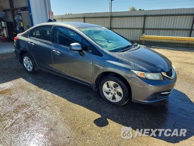 Czwarte zdjęcie samochodu z boku: 2013 HONDA CIVIC LX VIN:2HGFB2F53DH572640 - miniatura