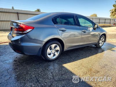 Trzecie zdjęcie samochodu z tyłu: 2013 HONDA CIVIC LX VIN:2HGFB2F53DH572640 - miniatura