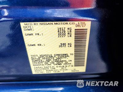 Zdjęcie 12 z 12 samochodu: 2018 NISSAN ALTIMA 2.5 SR VIN:1N4AL3AP3JC104979 - miniatura