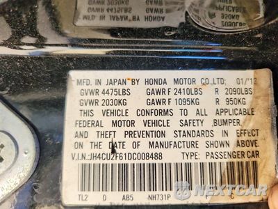 Zdjęcie 12 z 12 samochodu: 2013 ACURA TSX TECH VIN:JH4CU2F61DC008488 - miniatura