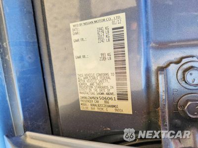 Zdjęcie 12 z 12 samochodu: 2012 NISSAN ALTIMA 2.5 VIN:1N4AL2AP6CN506061 - miniatura
