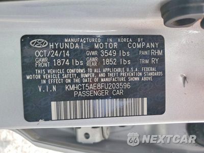 Zdjęcie 12 z 12 samochodu: 2015 HYUNDAI ACCENT GS VIN:KMHCT5AE8FU203596 - miniatura