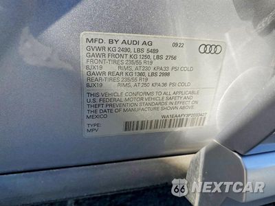 Zdjęcie 12 z 12 samochodu: 2023 AUDI Q5 PREMIUM PLUS 45 VIN:WA1EAAFY3P2033427 - miniatura