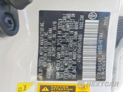Zdjęcie 12 z 12 samochodu: 2016 TOYOTA CAMRY XLE VIN:4T4BF1FK4GR574806 - miniatura