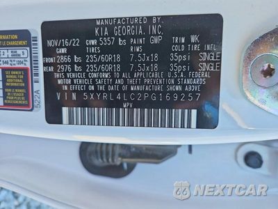 Zdjęcie 13 z 13 samochodu: 2023 KIA SORENTO S VIN:5XYRL4LC2PG169257 - miniatura