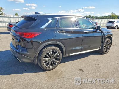 Trzecie zdjęcie samochodu z tyłu: 2022 INFINITI QX50 LUXE VIN:3PCAJ5BA8NF114325 - miniatura