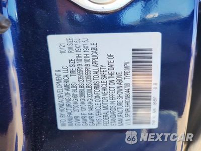 Zdjęcie 13 z 13 samochodu: 2022 HONDA ODYSSEY TOURING VIN:5FNRL6H83NB044708 - miniatura