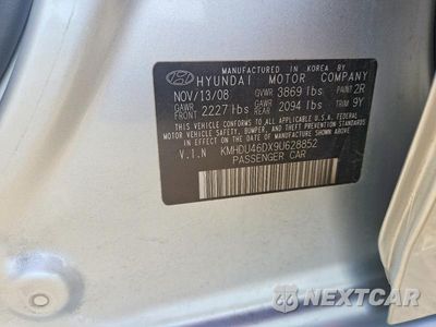 Zdjęcie 12 z 12 samochodu: 2009 HYUNDAI ELANTRA GLS VIN:KMHDU46DX9U628852 - miniatura