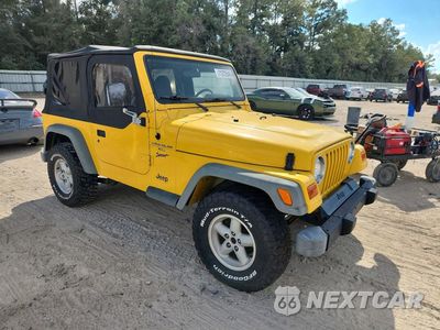 Czwarte zdjęcie samochodu z boku: 2000 JEEP WRANGLER / TJ SPORT VIN:1J4FA49S4YP754518 - miniatura