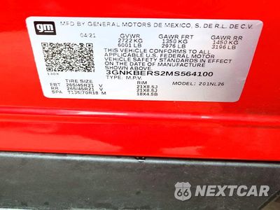 Zdjęcie 12 z 12 samochodu: 2021 CHEVROLET BLAZER RS VIN:3GNKBERS2MS564100 - miniatura