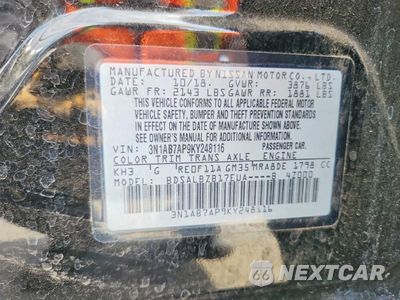 Zdjęcie 12 z 12 samochodu: 2019 NISSAN SENTRA S VIN:3N1AB7AP9KY248116 - miniatura
