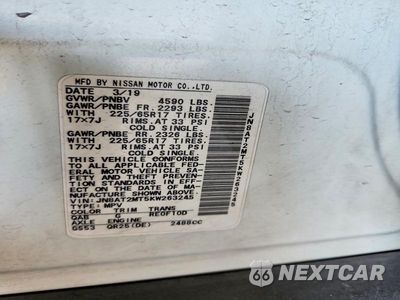Zdjęcie 14 z 14 samochodu: 2019 NISSAN ROGUE SV VIN:JN8AT2MT5KW263245 - miniatura