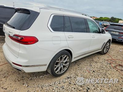 Trzecie zdjęcie samochodu z tyłu: 2019 BMW X7 XDRIVE50I VIN:5UXCX4C53KLS36228 - miniatura