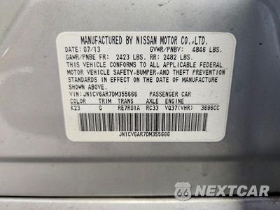 Zdjęcie 13 z 13 samochodu: 2013 INFINITI G37 SEDAN X VIN:JN1CV6AR7DM355666 - miniatura