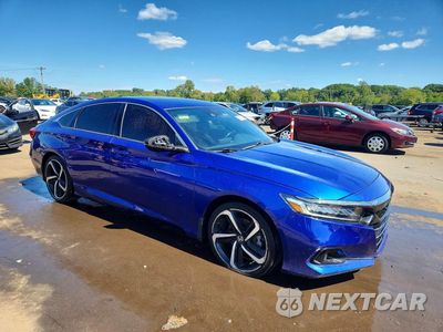 Czwarte zdjęcie samochodu z boku: 2022 HONDA ACCORD SPORT VIN:1HGCV1F3XNA038960 - miniatura