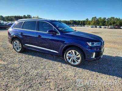 Czwarte zdjęcie samochodu z boku: 2021 AUDI Q7 PREMIUM PLUS VIN:WA1LXAF72MD039958 - miniatura