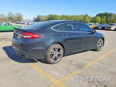 Trzecie zdjęcie samochodu z tyłu: 2017 FORD FUSION TITANIUM VIN:3FA6P0D95HR266713 - miniatura