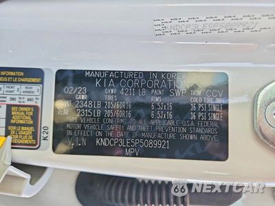 Zdjęcie 13 z 13 samochodu: 2023 KIA NIRO LX VIN:KNDCP3LE5P5089921 - miniatura