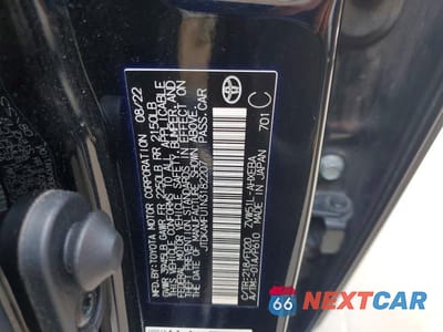 Zdjęcie 12 z 12 samochodu: 2022 TOYOTA PRIUS LE VIN:JTDKAMFU1N3182207 - miniatura