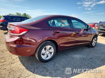 Trzecie zdjęcie samochodu z tyłu: 2013 HONDA CIVIC LX VIN:19XFB2F51DE242800 - miniatura