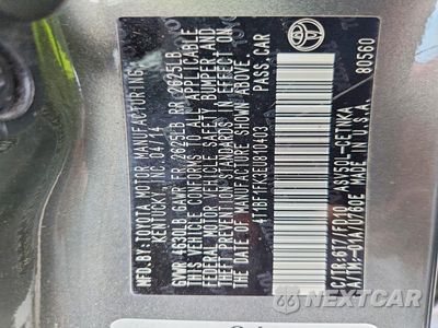 Zdjęcie 12 z 12 samochodu: 2014 TOYOTA CAMRY LE VIN:4T1BF1FK3EU810403 - miniatura