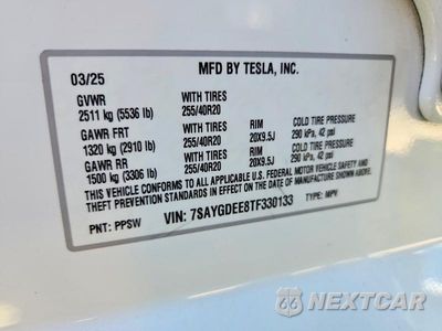 Zdjęcie 13 z 13 samochodu: 2026 TESLA MODEL Y VIN:7SAYGDEE8TF330133 - miniatura