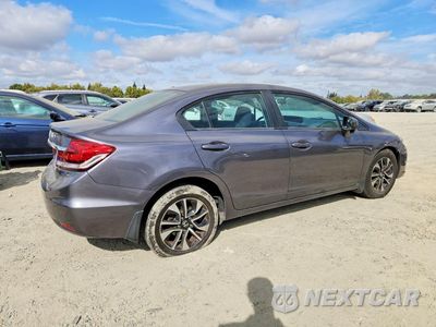 Trzecie zdjęcie samochodu z tyłu: 2014 HONDA CIVIC EX VIN:19XFB2F85EE227924 - miniatura