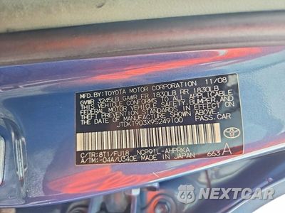 Zdjęcie 12 z 12 samochodu: 2009 TOYOTA YARIS BASE VIN:JTDKT903X95249100 - miniatura