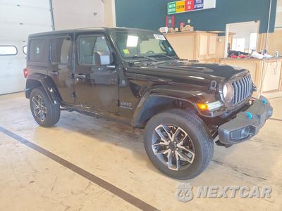 Czwarte zdjęcie samochodu z boku: 2024 JEEP WRANGLER 4XE VIN:1C4RJXN69RW203540 - miniatura