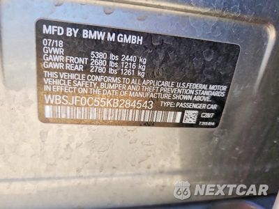 Zdjęcie 12 z 12 samochodu: 2019 BMW M5 VIN:WBSJF0C55KB284543 - miniatura