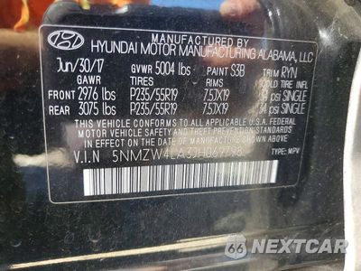Zdjęcie 14 z 14 samochodu: 2018 HYUNDAI SANTA FE SPORT 2.0T ULTIMATE VIN:5NMZW4LA3JH069798 - miniatura
