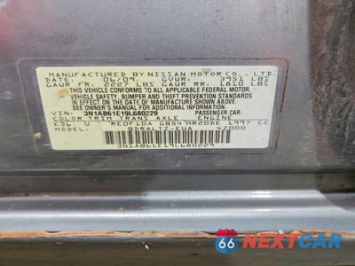 Zdjęcie 12 z 12 samochodu: 2009 NISSAN SENTRA 2.0 VIN:3N1AB61E19L680229 - miniatura