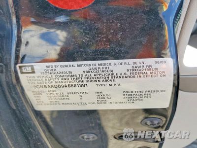 Zdjęcie 12 z 12 samochodu: 2010 CHEVROLET HHR LS VIN:3GNBAADB9AS501381 - miniatura