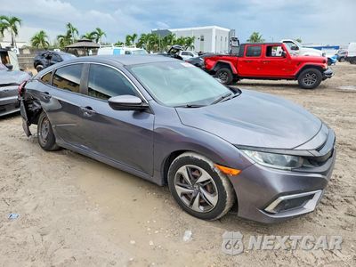 Czwarte zdjęcie samochodu z boku: 2021 HONDA CIVIC LX VIN:2HGFC2F66MH557510 - miniatura