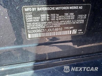 Zdjęcie 13 z 13 samochodu: 2018 BMW X5 XDRIVE50I MSPT VIN:5UXKR6C51J0U14610 - miniatura
