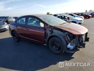 Czwarte zdjęcie samochodu z boku: 2013 HONDA CIVIC LX VIN:19XFB2F57DE276952 - miniatura
