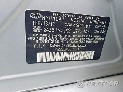Zdjęcie 12 z 12 samochodu: 2012 HYUNDAI SONATA HYBRID VIN:KMHEC4A46CA028059 - miniatura