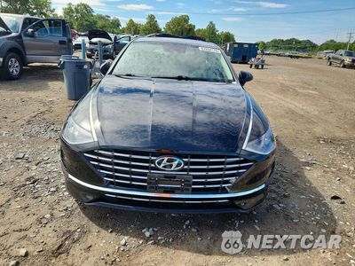 Piąte zdjęcie samochodu w środku: 2021 HYUNDAI SONATA HYBRID SEL VIN:KMHL34JJ7MA034001 - miniatura