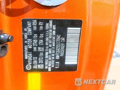 Zdjęcie 12 z 12 samochodu: 2013 HYUNDAI VELOSTER BASE VIN:KMHTC6AD5DU170941 - miniatura