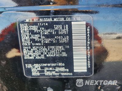 Zdjęcie 13 z 13 samochodu: 2015 INFINITI QX80 BASE VIN:JN8AZ2NF6F9571603 - miniatura