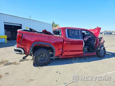 Trzecie zdjęcie samochodu z tyłu: 2021 GMC SIERRA C1500 SLE VIN:3GTP8BED0MG145488 - miniatura