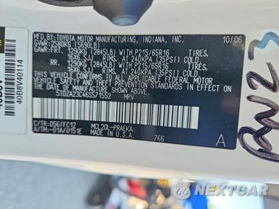 Zdjęcie 14 z 14 samochodu: 2006 TOYOTA SIENNA LE 8 PASSENGER VIN:5TDZA23C46S571552 - miniatura