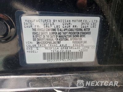 Zdjęcie 12 z 12 samochodu: 2014 NISSAN VERSA NOTE S PLUS VIN:3N1CE2CP9EL392797 - miniatura