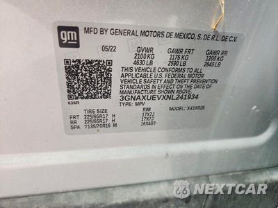 Zdjęcie 13 z 13 samochodu: 2022 CHEVROLET EQUINOX LT VIN:3GNAXUEVXNL241934 - miniatura