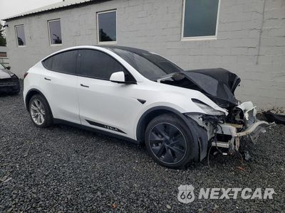 Czwarte zdjęcie samochodu z boku: 2021 TESLA MODEL Y VIN:5YJYGDEE3MF122448 - miniatura