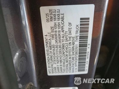 Zdjęcie 13 z 13 samochodu: 2025 HONDA RIDGELINE RTL VIN:5FPYK3F57SB037611 - miniatura